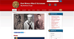 Desktop Screenshot of ourwwiiveterans.com